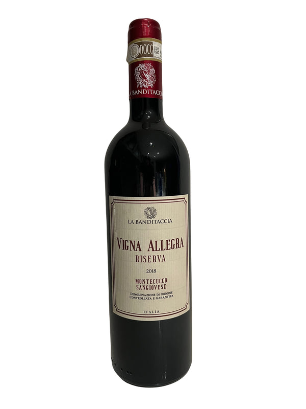2018 "Vigna Allegra" Montecucco Rosso DOCG Riserva La Banditaccia, 75cl, 15%